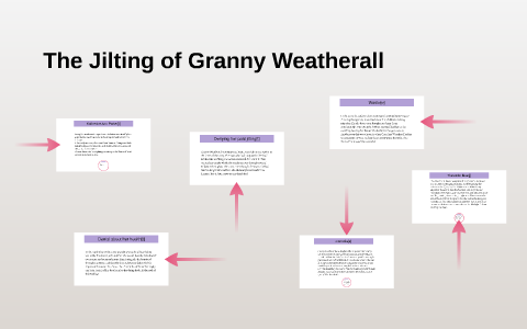 what is the theme of the jilting of granny weatherall