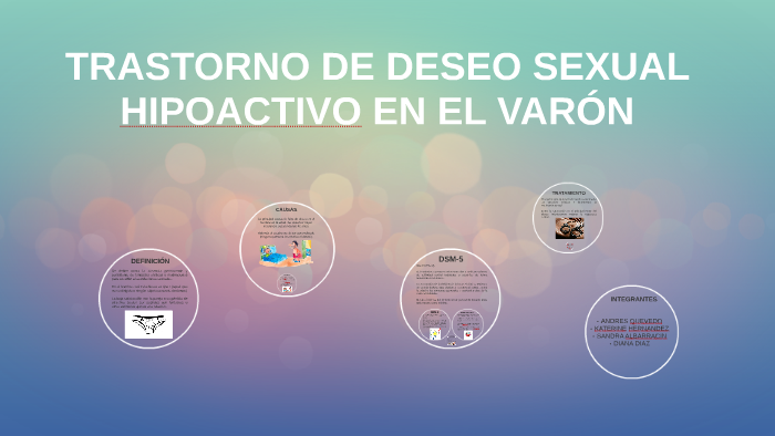 TRASTORNO DE DESEO SEXUAL HIPOACTIVO EN EL VARÓN by Diana Carolina Diaz