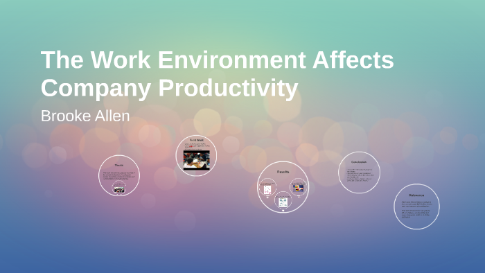 The Work Environment Affects Company productivity by brooke allen on Prezi