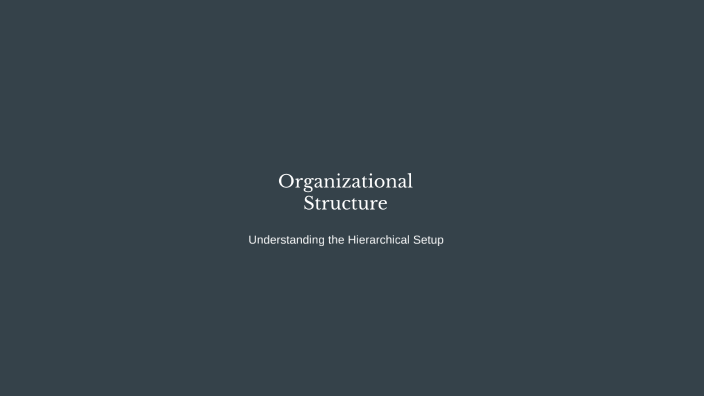 Organizational Structure by Alina Lipovanu on Prezi