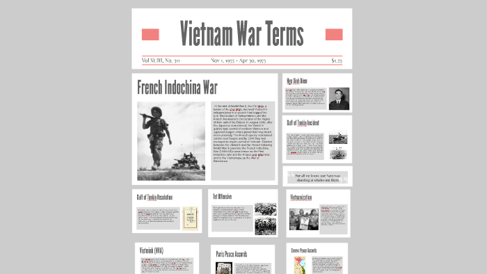 Vietnam War Terms By Linda Truong