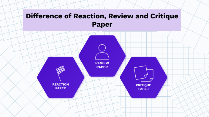 difference of reaction paper and an essay