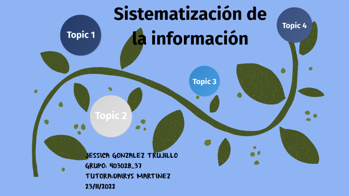 Sistematización de la información by Jessica Gonzalez on Prezi