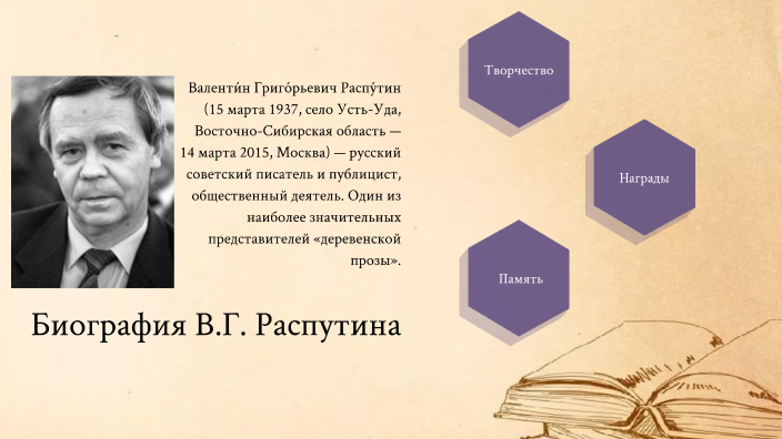 Презентация в распутин прощание с матерой