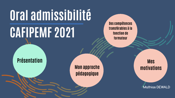 Oral admissibilité CAFIPEMF 2021 by Mathias DEWALD on Prezi