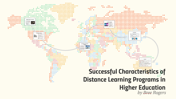 Successful Characteristics of Distance Learning Programs in Higher ...