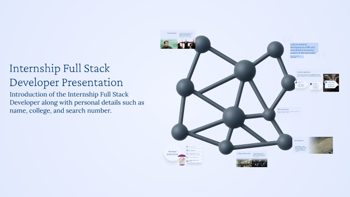 Internship Full Stack Developer Presentation by Harshil Italiya on Prezi