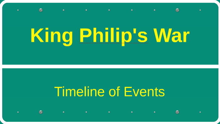 King Philip S War Timeline By Ian Kuhlow