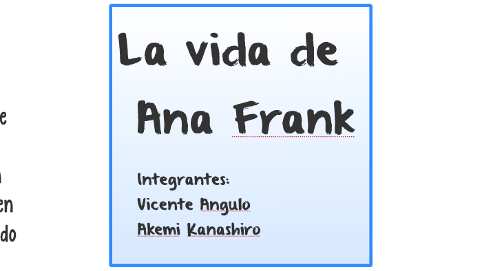 La vida de Ana Frank by Akemi Kanashiro on Prezi