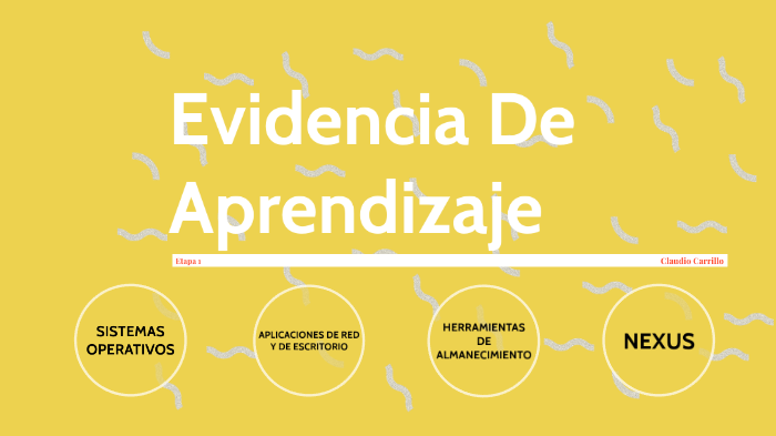 Evidencia de aprendizaje by Claudio Carrillo on Prezi