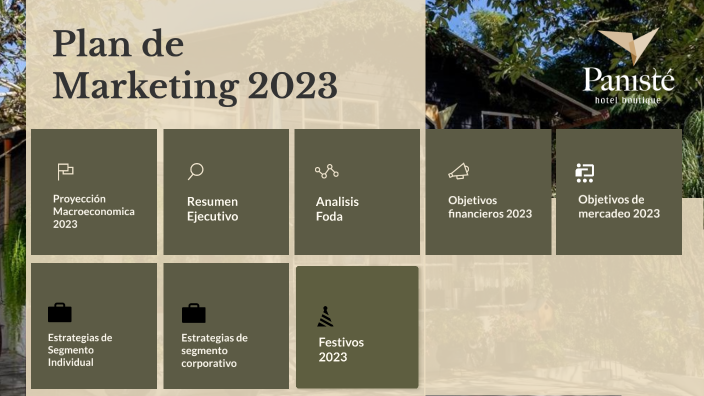 PLAN DE MARKETING 2023 by Gabriel Armando Gutierrez Veliz on Prezi