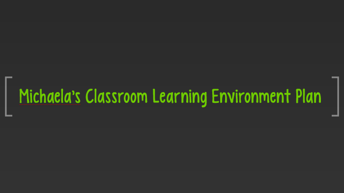 Michaela's Classroom Learning Environment Plan by Michaela Roland on Prezi