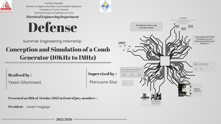 Comb Simulator Conception and Simulation of a Comb Generator by Yassine Ghomrasni on Prezi