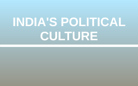 political culture in india
