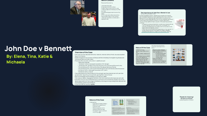 Law Case - John Doe v Bennet by Michaela Marsala on Prezi