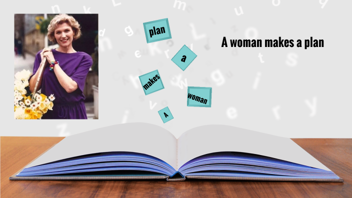 a woman makes a plan book