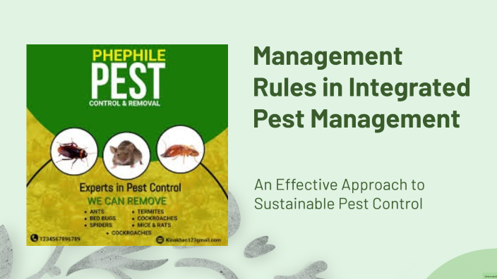 Management Rules in Integrated Pest Management by April Vera on Prezi