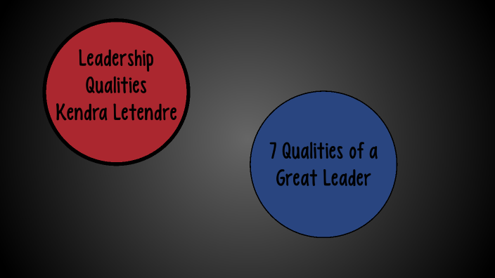 Leadership Qualities by Kendra Letendre on Prezi