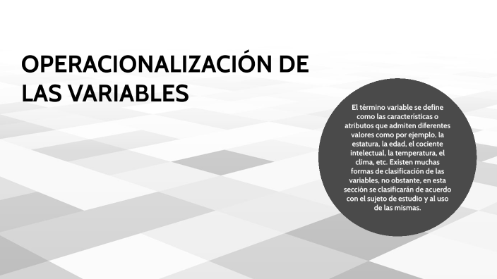 OPERACIONALIZACION DE VARIABLE by Aleida Rodriguez on Prezi