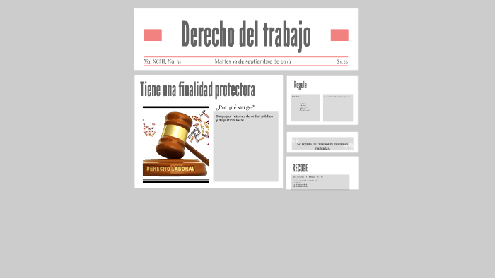 Derecho del trabajo by Roberto Espinosa Alabarce on Prezi