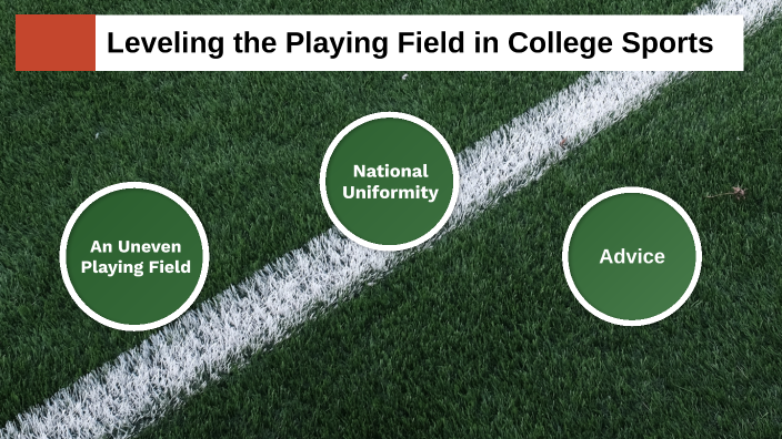 Level Playing Field Abstract Leveling the Playing Field in College Sports by Rami Shalhoub on Prezi