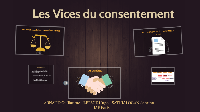 Les Vices du consentement by Sabrina SATHIALOGAN on Prezi
