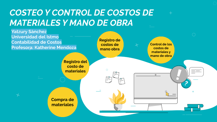 COSTEO Y CONTROL DE COSTOS DE MATERIALES Y MANO DE OBRA by Yatzury ...