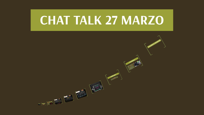 CHAT TALK 20 MARZO