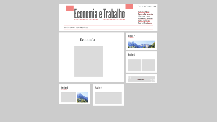Economia e Trabalho by Laura Silva on Prezi