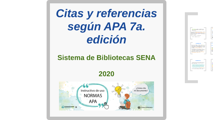 2. Norma APA SENA-Citas y referencias 7a.ed. by Biblioteca SENA Salomia ...