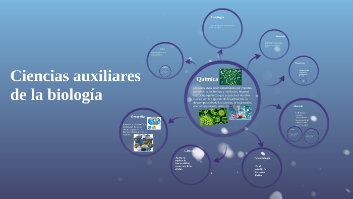 Ciencias auxiliares de la biología by alejandra gonzalez cota