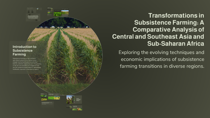 Transformations in Subsistence Farming: A Comparative Analysis of ...