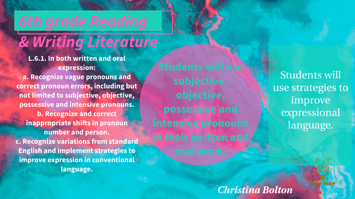 Reading & Writing Language grade 6 by Christina Bolton on Prezi