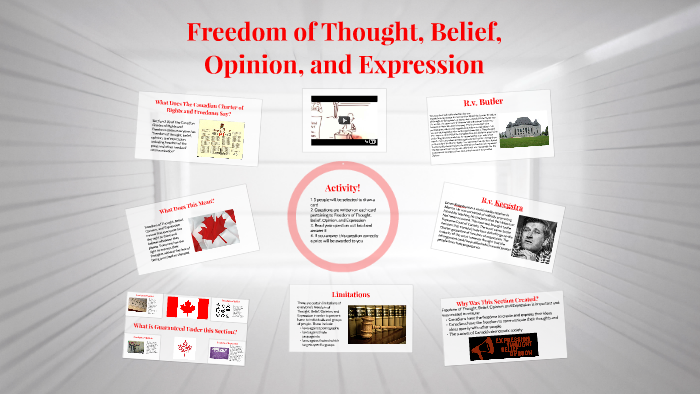 Freedom of thought, belief, and opinion are Charter rights that