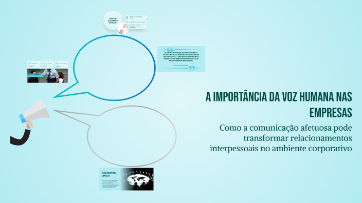 A Importância da Voz Humana nas Empresas by Ana Ferreira on Prezi