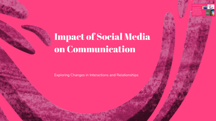 Impact of Social Media on Communication by ហ៊ាន វុឌ្ឍិគុណ. Vuthikun ...