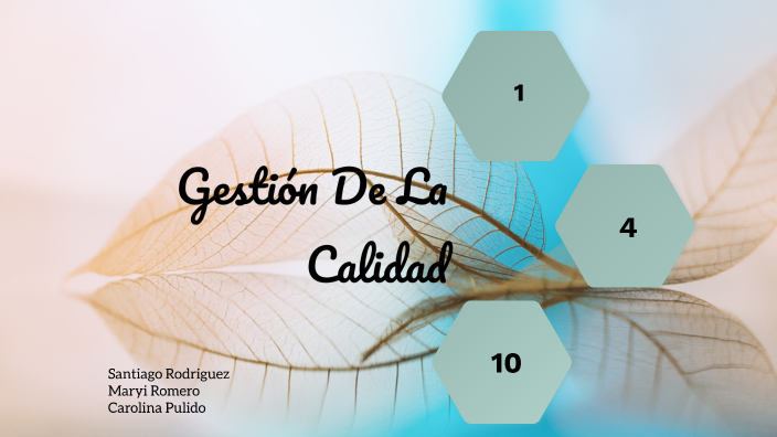 Gestión de la calidad by maryi romero on Prezi