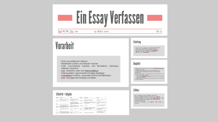 essay verfassen uni