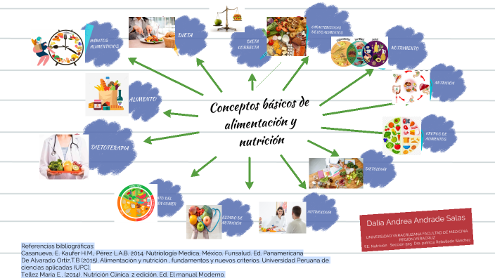 Mapa mental interactivo- Conceptos básicos de alimentación y nutrición ...