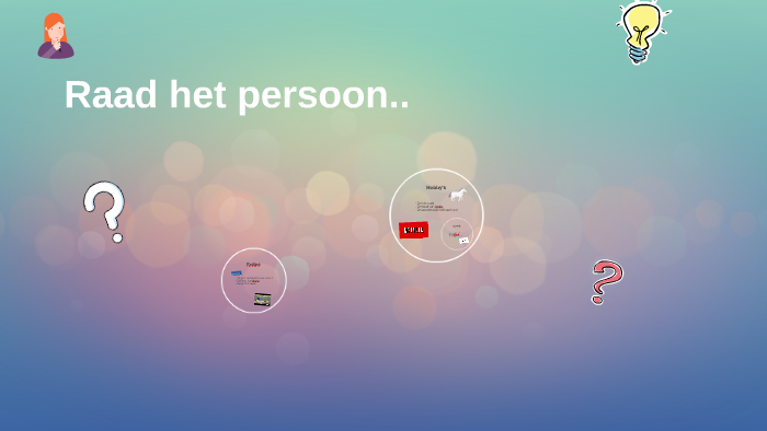 Raad het persoon.. by Anna van der Loo on Prezi