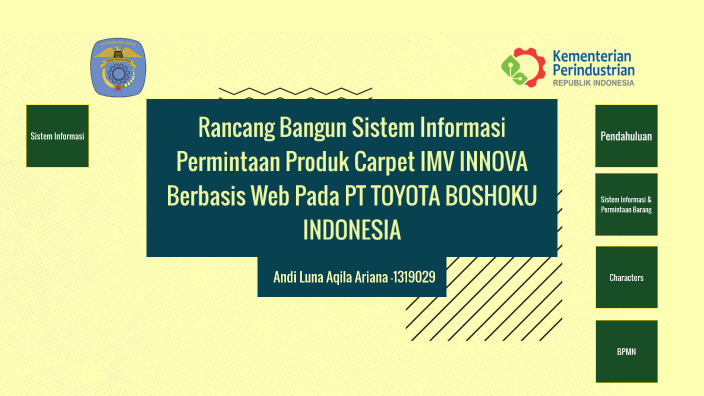 Rancang Bangun Sistem Informasi Permintaan Produk Carpet IMV INNOVA ...