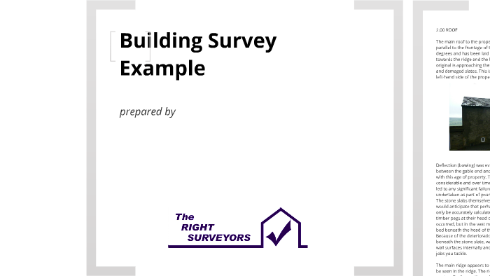 Building Survey Example by George Passey