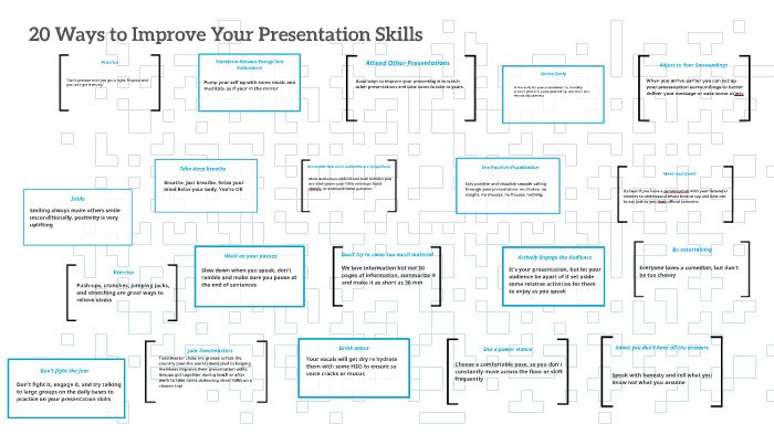 20 ways to improve your presentation skills