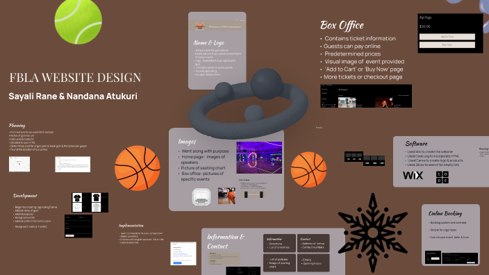 Fbla Visual Design Presentation Example FBLA Website Design by Sayali Rane on Prezi
