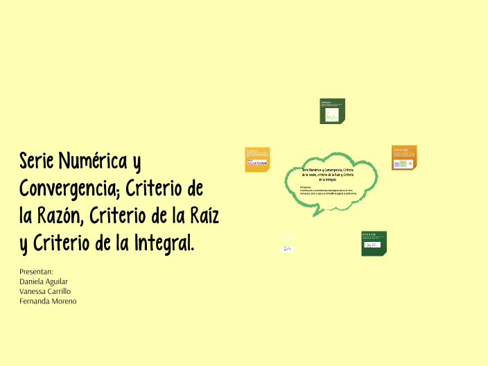 Serie y Convergencia; Criterio de la Razón, Criterio de la Raíz y
