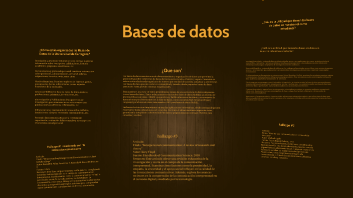 Base de datos by Marcela Maria Serpa Davila on Prezi