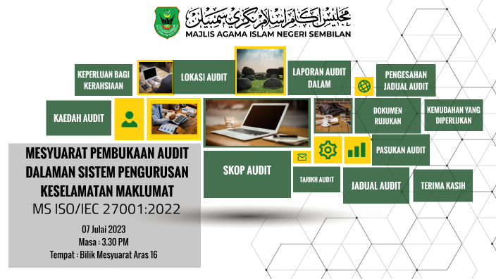 MESYUARAT PEMBUKAAN AUDIT DALAMAN ISO/IEC 27001:2022 2023 by Nawwar ...