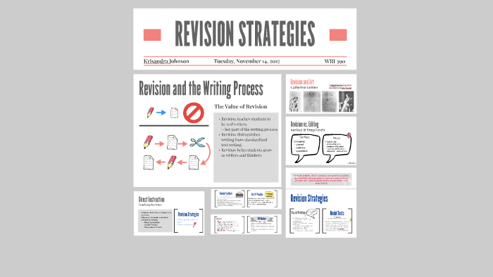 revision strategies for writing