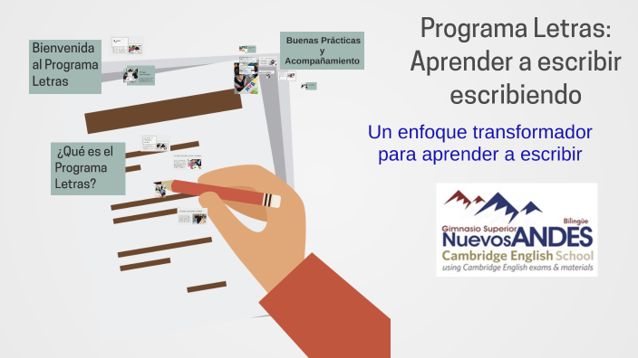 Programa Letras Programa Letras: Aprender a escribir escribiendo by Andrea Garnica on Prezi
