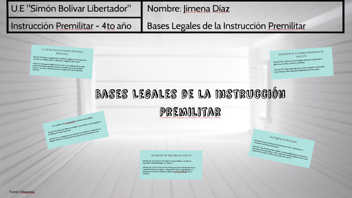 Bases Legales de la Instruccion Premilitar by Mena Mendes on Prezi
